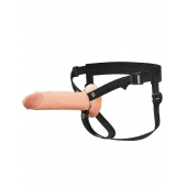 Полый страпон на ремнях 8’’ Hollow Silicone Strap-on - Pipedream - купить с доставкой в Люберцах