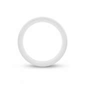 Белое люминесцентное эрекционное кольцо Silicone Glo Cock Ring - Blush Novelties - в Люберцах купить с доставкой