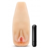 Мастурбатор-вагина с вибрацией Soft   Wet Natasha Realistic Beige Masturbator - Blush Novelties - в Люберцах купить с доставкой