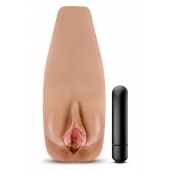 Маструбатор-вагина с вибрацией Soft   Wet Renata Realistic Tan Masturbator - Blush Novelties - в Люберцах купить с доставкой