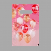 Пакет «Праздничные шары» с вырубной ручкой (20х30 см) - UPAK LAND - купить с доставкой в Люберцах
