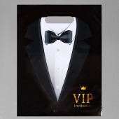 Пакет «Смокинг VIP» полиэтиленовый с вырубной ручкой (30х40 см) - UPAK LAND - купить с доставкой в Люберцах