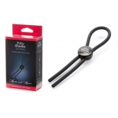 Тёмно-серое эрекционное кольцо с зажимом Again and Again Adjustable Cock Ring - Fifty Shades of Grey - в Люберцах купить с доставкой