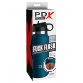 Смуглый мастурбатор-вагина в синей колбе F*ck Flask - Pipedream - в Люберцах купить с доставкой