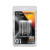 Прозрачная насадка с шипами STAY HARD COCK SLEEVE 01 CLEAR - Blush Novelties - в Люберцах купить с доставкой