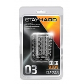 Прозрачная насадка с шипами и шишечками STAY HARD COCK SLEEVE 03 CLEAR - Blush Novelties - в Люберцах купить с доставкой