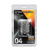 Прозрачная насадка с бороздками STAY HARD COCK SLEEVE 04 CLEAR - Blush Novelties - в Люберцах купить с доставкой
