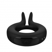 Черное эрекционное кольцо Marry Me Rechargeable Vibrating Cockring - Adrien Lastic - в Люберцах купить с доставкой
