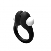 Черное эрекционное кольцо Zippy Vibrating Ring With Bullet - Adrien Lastic - в Люберцах купить с доставкой