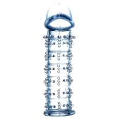 Прозрачная насадка на пенис с рельефом - 12 см. - Boys of Toys - в Люберцах купить с доставкой