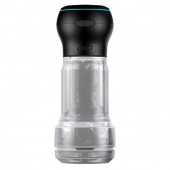 Набор PowerBlow   Feel Pocket Stroker Crystal: мастурбатор и интерактивная насадка - Kiiroo - в Люберцах купить с доставкой