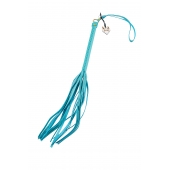 Голубая кожаная плеть - 50 см. - Pecado - купить с доставкой в Люберцах