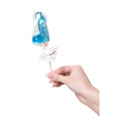 Голубой леденец в форме члена со вкусом блю кюрасао - 80 гр. - Sosuчki - купить с доставкой в Люберцах