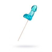 Голубой леденец в форме члена со вкусом блю кюрасао - 80 гр. - Sosuчki - купить с доставкой в Люберцах