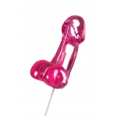 Розовый леденец в форме члена со вкусом айриш крим - 80 гр. - Sosuчki - купить с доставкой в Люберцах