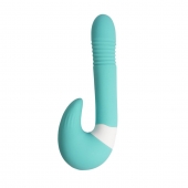Бирюзовый вибростимулятор зоны G 2-в-1 - Youvic