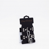 Черные кожаные оковы с регулируемыми ремешками - Crazy Handmade - купить с доставкой в Люберцах