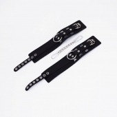 Черные кожаные оковы Sex - Crazy Handmade - купить с доставкой в Люберцах