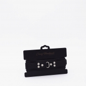 Черный ошейник из высококачественной натуральной кожи - Crazy Handmade - купить с доставкой в Люберцах