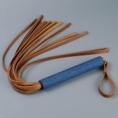 Плеть с джинсовой ручкой «Дикий Запад» - 60 см. - Sitabella - купить с доставкой в Люберцах