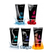 Набор из 5 лубрикантов JUJU (увлажняющий, Hot+, Long, Anal, малина) - JuJu - купить с доставкой в Люберцах