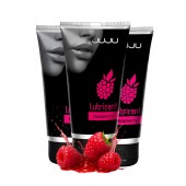 Набор из 3 съедобных лубрикантов JUJU со вкусом малины - JuJu - купить с доставкой в Люберцах