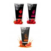 Набор из 3 съедобных лубрикантов JUJU (клубника, малина, грейпфрут) - JuJu - купить с доставкой в Люберцах