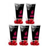 Набор из 5 съедобных лубрикантов JUJU со вкусом малины - JuJu - купить с доставкой в Люберцах