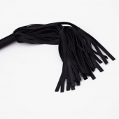 Черный кожаный флоггер - 45 см. - Crazy Handmade - купить с доставкой в Люберцах