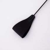 Стек с широким черным кожаным наконечником и металлической ручкой - 67 см. - Crazy Handmade - купить с доставкой в Люберцах