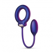 Фиолетовое эрекционное виброкольцо с анальным шариком Eclipse - ONE DC B.V. - в Люберцах купить с доставкой