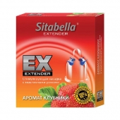 Стимулирующая насадка Sitabella Extender  Клубника - Sitabella - купить с доставкой в Люберцах