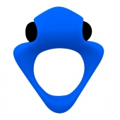 Синее эрекционное кольцо Wooomy Tribeс с вибрацией - Adrien Lastic - в Люберцах купить с доставкой