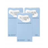 Набор из 3 упаковок ультратонких презервативов Pleasure Lab (по 12 шт.) - Pleasure Lab - купить с доставкой в Люберцах