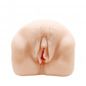 Телесный мастурбатор-вагина с оволосением и вибрацией - Baile - в Люберцах купить с доставкой
