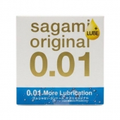Увлажнённый презерватив Sagami Original 0.01 Extra Lub - 1 шт. - Sagami - купить с доставкой в Люберцах