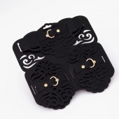 Фигурный набор для БДСМ-игр с узорами и золотистой фурнитурой - Crazy Handmade - купить с доставкой в Люберцах