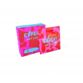 Презервативы с разогревающим эффектом Expert Hot Love - 3 шт. - Expert - купить с доставкой в Люберцах