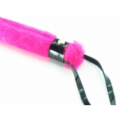 Нежная плеть с розовым мехом BDSM Light - 43 см. - БДСМ Арсенал - купить с доставкой в Люберцах