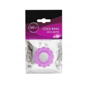 Лиловое эрекционное кольцо с 2 рядами стимулирующих шариков - Erowoman-Eroman - в Люберцах купить с доставкой