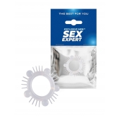 Эластичное эрекционное кольцо с шишечками и шипами - Sex Expert - в Люберцах купить с доставкой