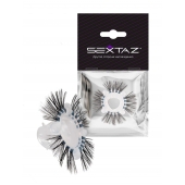 Эластичное эрекционное кольцо с черными «ресничками» - Sextaz - в Люберцах купить с доставкой