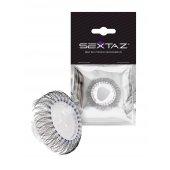 Эластичное эрекционное кольцо с длинными черными «ресничками» - Sextaz - в Люберцах купить с доставкой