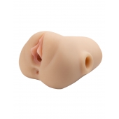 Телесный мастурбатор с вибрацией Double Pounder Vibrating Squeeze Stroker - Pipedream - в Люберцах купить с доставкой