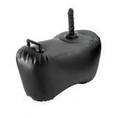 Черное надувное кресло с платформой для фиксации дилдо Body Dock Inflatable Love Seat - Pipedream - купить с доставкой в Люберцах