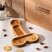 Деревянное блюдо для подачи в форме члена (25 х 16,5 х 1,7 см) - Сима-Ленд - купить с доставкой в Люберцах