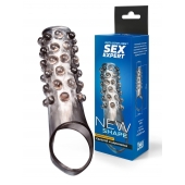 Дымчатая насадка на пенис с выпуклостями - 11 см. - Sex Expert - в Люберцах купить с доставкой