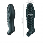 Серая силиконовая насадка на пенис с подхватом Manwan Ryzer - Manwan - в Люберцах купить с доставкой