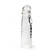 Прозрачная закрытая насадка на член - 15 см. - Sex Expert - в Люберцах купить с доставкой