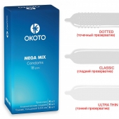 Презервативы OKOTO Mega Mix - 18 шт. - Sitabella - купить с доставкой в Люберцах
